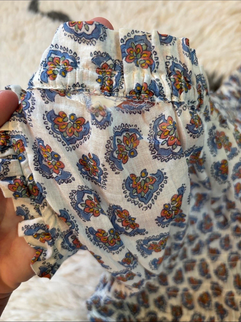 Dôen Doen Emmaretta Dress Sea Salt Bedford Paisley - Picture 14 of 17